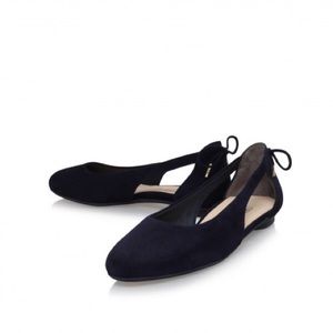 Paul Green Navy Suede Ballet Flats
